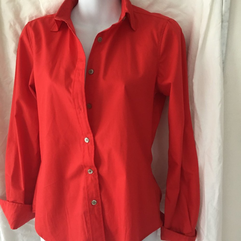 Button Down Shirt (striking Red)